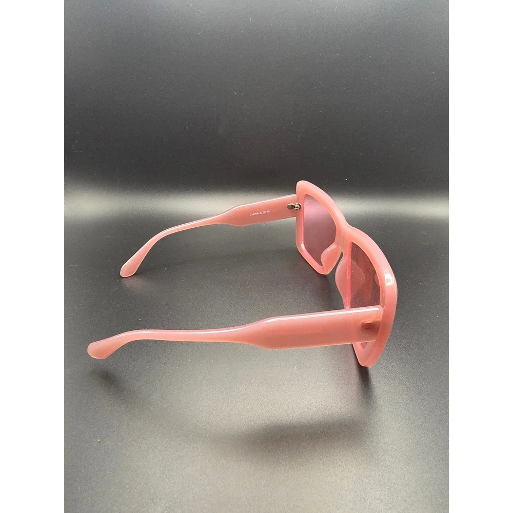 Square Oversized Sunglasses Womens Pink‎ Excellent 55-20-143 CAT#1